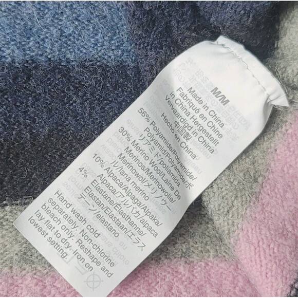 Madewell Cardiff Striped Crewneck Sweater In Coziest Yarn Size M Stretch - Picture 7 of 11